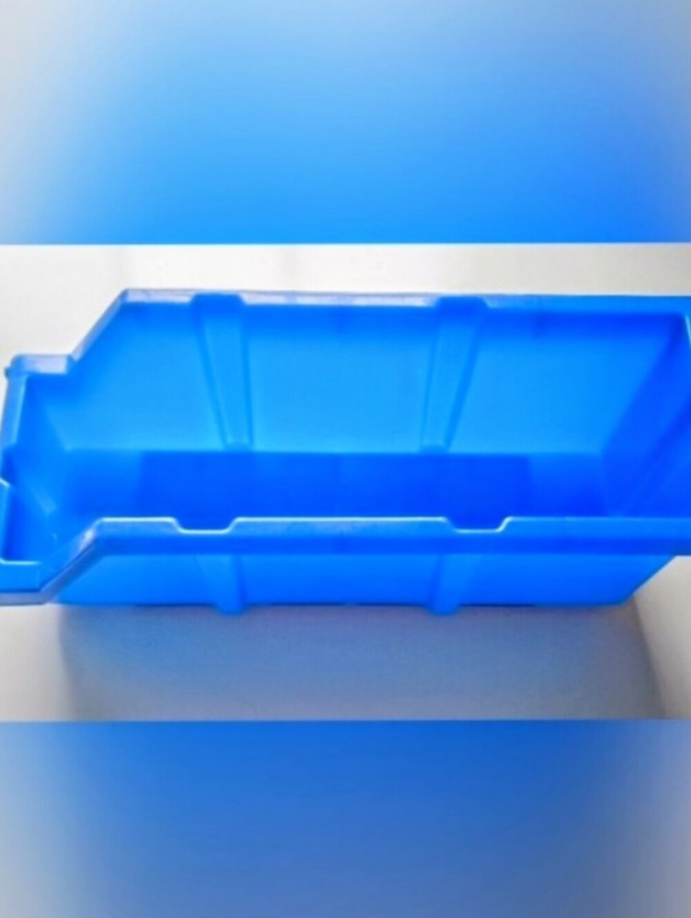 Set of 2 Storage Bins: Blue Seville Classics 1 Large 1 Medium - Picture 3 of 8